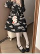 Little Fleur Series Sweet Lolita Cute Round Toe Japanese Daily Comfortable Mid Heel Mary Jane Shoes