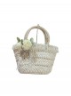 Elegant Camellia Classic Lolita Rococo Vintage Woven Pastel Sweet Tote Basket Handbag
