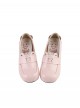 Bear Bread Series Kawaii Sweet Lolita Cute Daily Bear Ear Decoration Comfortable Flat Uniform Shoes