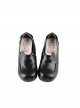 Bear Bread Series Kawaii Sweet Lolita Cute Daily Bear Ear Decoration Comfortable Flat Uniform Shoes