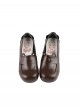 Bear Bread Series Kawaii Sweet Lolita Cute Daily Bear Ear Decoration Comfortable Flat Uniform Shoes