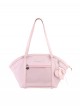 Quadratic Element Anime Sweet Lolita Cute Fan Shaped Large Capacity Transparent Layer Tote Bag