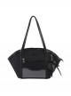 Quadratic Element Anime Sweet Lolita Cute Fan Shaped Large Capacity Transparent Layer Tote Bag