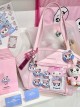 Quadratic Element Anime Sweet Lolita Cute Fan Shaped Large Capacity Transparent Layer Tote Bag