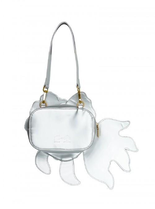 Kawaii Fashion New Chinese Style Classical Trendy Imitation Sheepskin Retro Handbag Goldfish Bag
