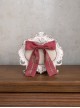 Antique Key Series Classic Lolita Elegant British Style Vintage Key Print Bowknot Tie