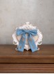 Antique Key Series Classic Lolita Elegant British Style Vintage Key Print Bowknot Tie