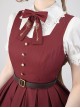 Antique Key Series Classic Lolita Elegant British Style Vintage Print Suspender Dress