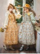 Garden Sunflower Series Classic Lolita Pastoral Comfortable Long Printed Camisole Dress