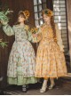 Garden Sunflower Series Classic Lolita Pastoral Comfortable Long Printed Camisole Dress