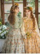 Garden Sunflower Series Classic Lolita Pastoral Comfortable Long Printed Camisole Dress