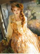 Garden Sunflower Series Classic Lolita Pastoral Comfortable Long Printed Camisole Dress