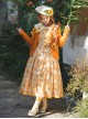 Garden Sunflower Series Classic Lolita Pastoral Comfortable Long Printed Camisole Dress