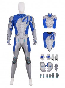 Game Marvel Rivals Halloween Cosplay Mister Fantastic Bodysuit Costume Set Without Shoes