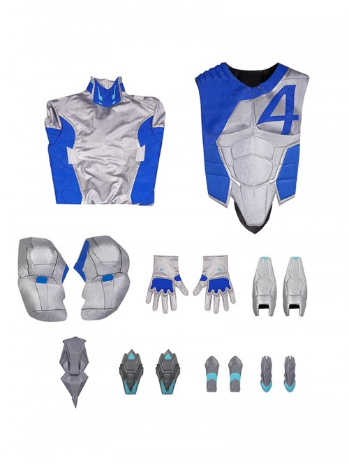 Game Marvel Rivals Halloween Cosplay Mister Fantastic Bodysuit Costume Set Without Shoes