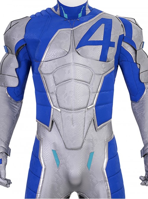 Game Marvel Rivals Halloween Cosplay Mister Fantastic Bodysuit Costume Set Without Shoes