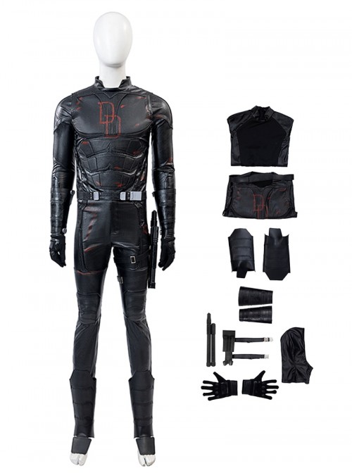 Daredevil Born Again Halloween Cosplay Daredevil 2025 Black Edition Bodysuit Costume Set Without Shoes And Helmet