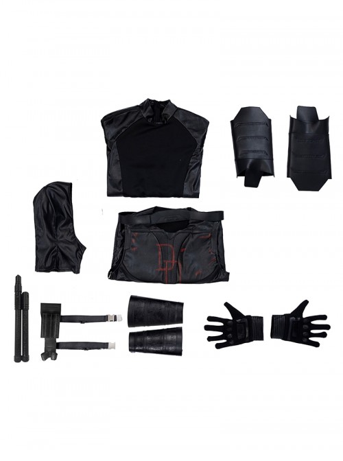Daredevil Born Again Halloween Cosplay Daredevil 2025 Black Edition Bodysuit Costume Set Without Shoes And Helmet