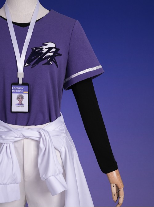 Game Identity V Halloween Cosplay Esports BLK Team Skin Embalmer Aesop Carl Costume Set