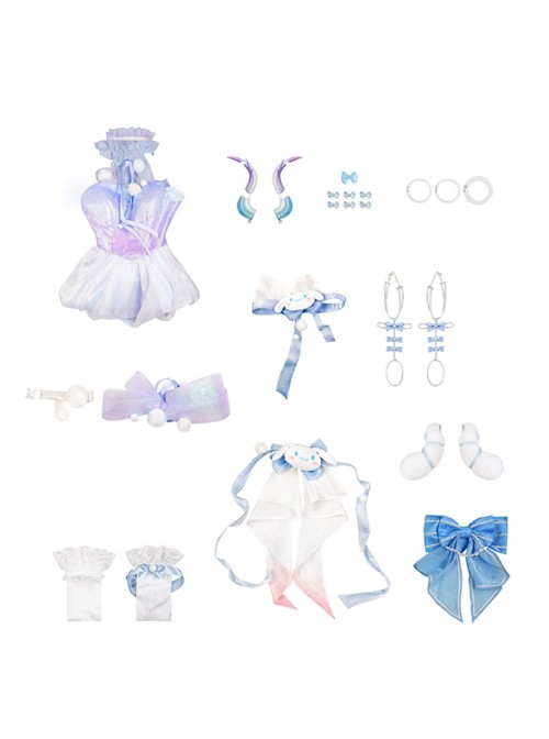 Honor Of Kings Halloween Cosplay Yao Sanrio Collaboration Big Eared Dogs Dream Costume Set