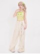 Star Candy Series Kawaii Fashion Vitality Macaron Colorful Star Print Embroidered Casual Wide Leg Pants