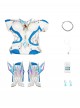 Game Marvel Rivals Halloween Cosplay White Queen Emma Grace Frost Bodysuit Costume Set Without Shoes