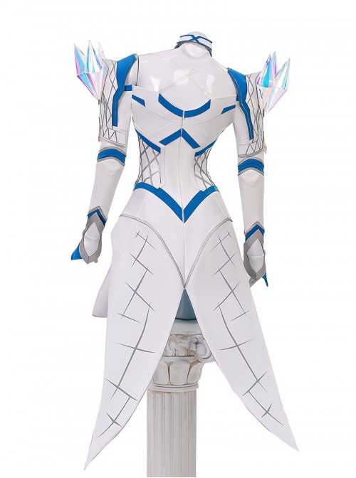 Game Marvel Rivals Halloween Cosplay White Queen Emma Grace Frost Bodysuit Costume Set Without Shoes