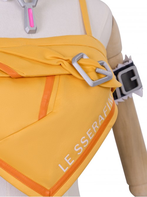 Overwatch 2 Halloween Cosplay X Le Sserafim Collaboration Mercy Angela Ziegler Costume Set