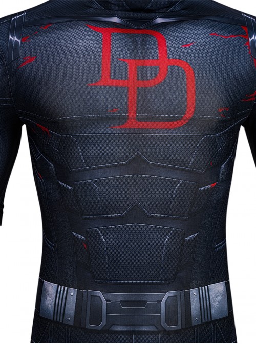 Daredevil Born Again Season 2 Halloween Cosplay Daredevil Black Bodysuit Costume Set