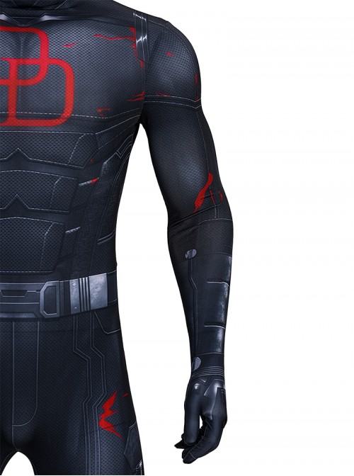 Daredevil Born Again Season 2 Halloween Cosplay Daredevil Black Bodysuit Costume Set