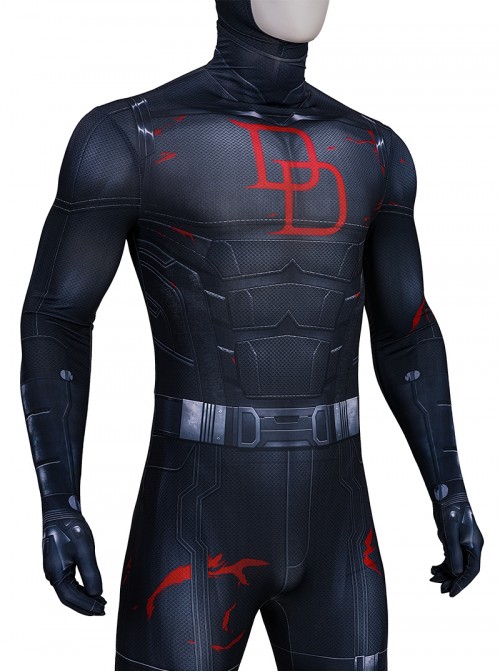 Daredevil Born Again Season 2 Halloween Cosplay Daredevil Black Bodysuit Costume Set