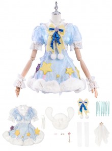 Game Naraka Bladepoint Halloween Cosplay Ziping x Sanrio Kuromi Costume Full Set