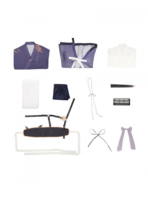 Game Where Winds Meet Halloween Cosplay Guyun Sect Wuxia Role Player Costume Set