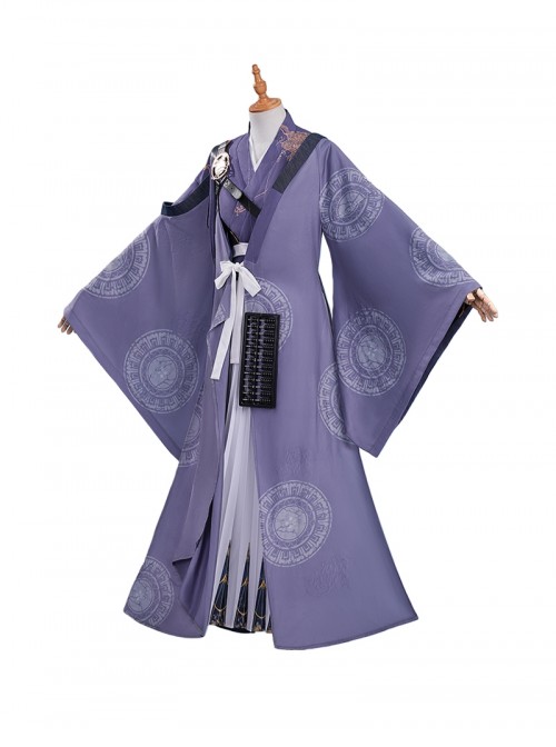Game Where Winds Meet Halloween Cosplay Guyun Sect Wuxia Role Player Costume Set