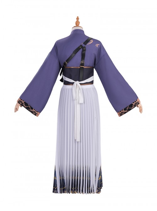 Game Where Winds Meet Halloween Cosplay Guyun Sect Wuxia Role Player Costume Set