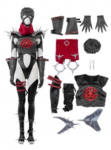 Marvel Rivals Invisible Halloween Cosplay Woman Malice Skin Costume Set Without Shoes