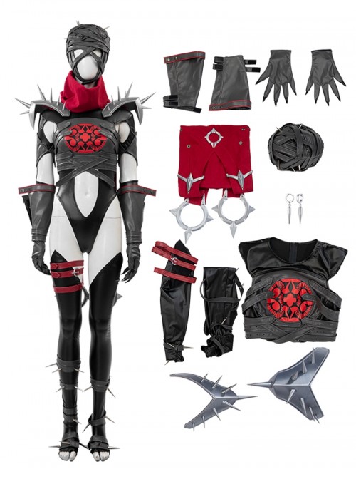 Marvel Rivals Invisible Halloween Cosplay Woman Malice Skin Costume Set Without Shoes