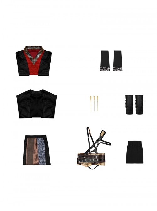 Game Where Winds Meet Halloween Cosplay Rong Yuan Costume Set