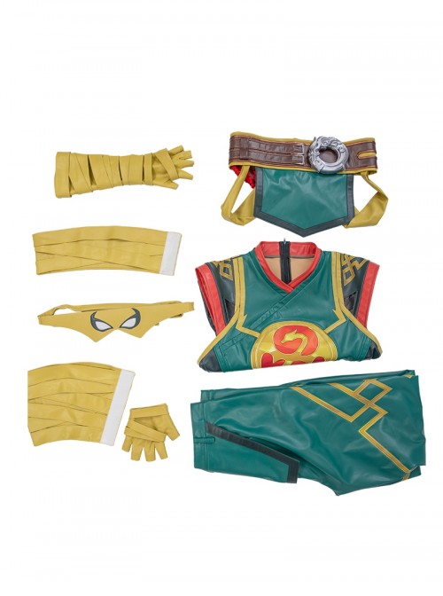 Game Marvel Rivals Halloween Cosplay Iron Fist Lin Lie Costume Set Without Shoes