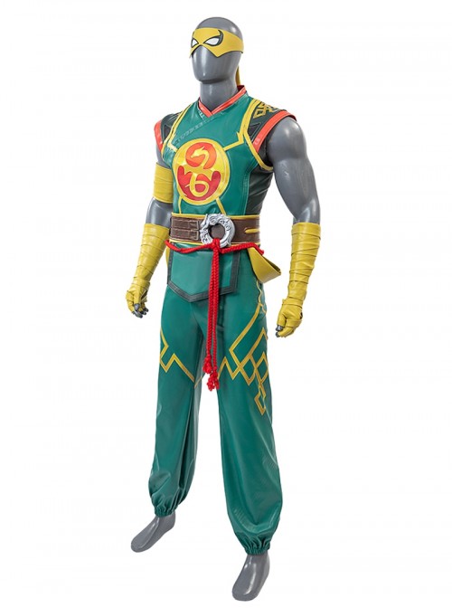 Game Marvel Rivals Halloween Cosplay Iron Fist Lin Lie Costume Set Without Shoes