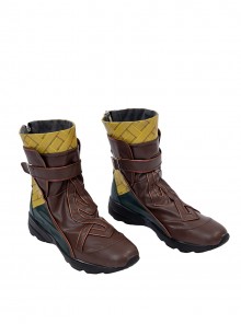 Marvel Rivals Halloween Cosplay Iron Fist Lin Lie Accessories Brown Short Boots