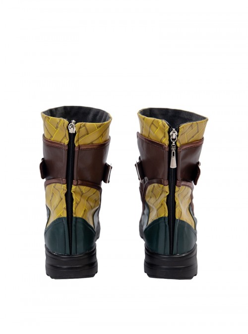 Marvel Rivals Halloween Cosplay Iron Fist Lin Lie Accessories Brown Short Boots