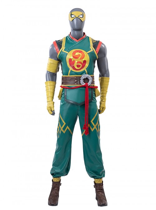 Marvel Rivals Halloween Cosplay Iron Fist Lin Lie Accessories Brown Short Boots