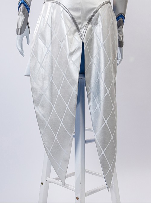 Marvel Rivals Halloween Cosplay White Queen Emma Grace Frost Costume Set Without Shoes