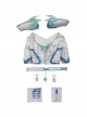 Marvel Rivals Halloween Cosplay White Queen Emma Grace Frost Costume Set Without Shoes