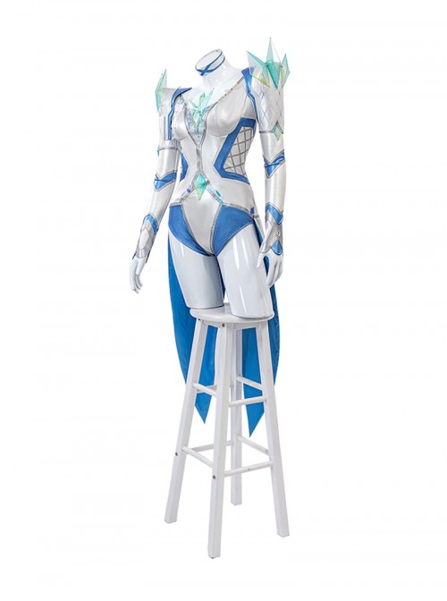 Marvel Rivals Halloween Cosplay White Queen Emma Grace Frost Costume Set Without Shoes