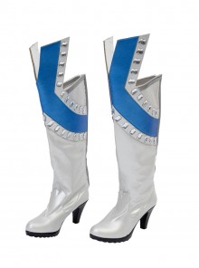 Marvel Rivals Halloween Cosplay White Queen Emma Grace Frost Accessories White High Heel Boots