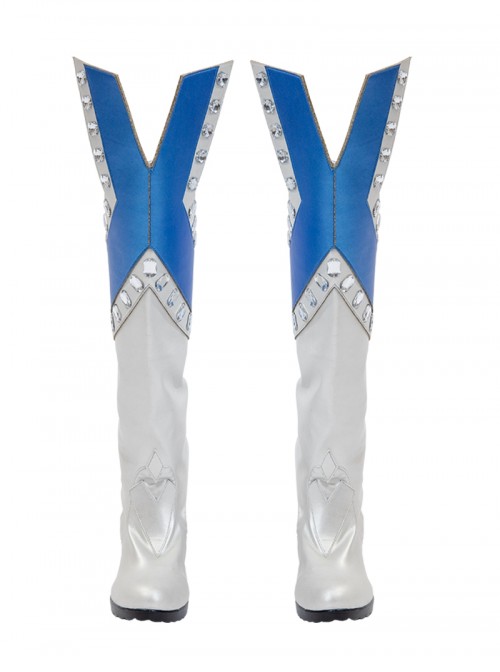 Marvel Rivals Halloween Cosplay White Queen Emma Grace Frost Accessories White High Heel Boots