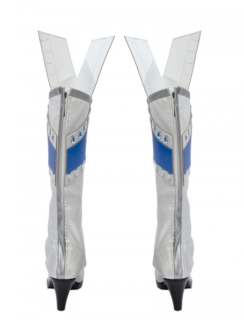 Marvel Rivals Halloween Cosplay White Queen Emma Grace Frost Accessories White High Heel Boots