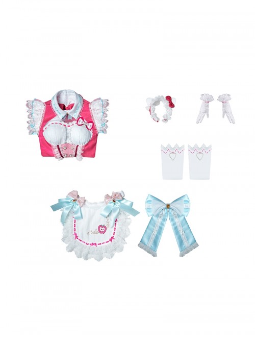 Game Naraka Bladepoint  Halloween Cosplay Kurimi x Sanrio Hello Kitty Costume Full Set